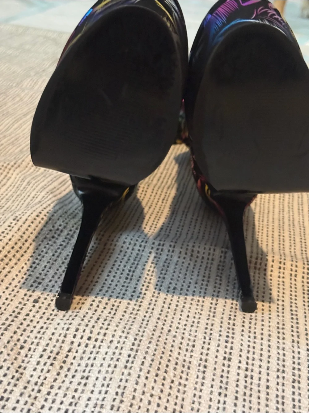 Women's Multicolor Over-the-Knee Platform Stiletto Boots